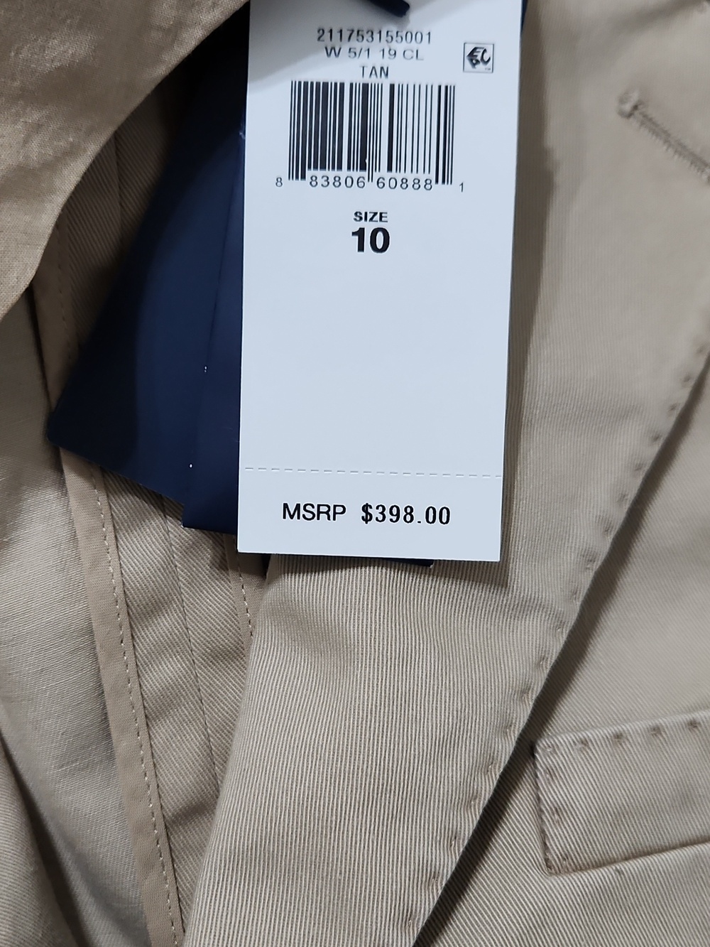 Polo Ralph Lauren Beige Blazer Tailored Womens Size 8/10 NWT $400 MSRP - Picture 4 of 8